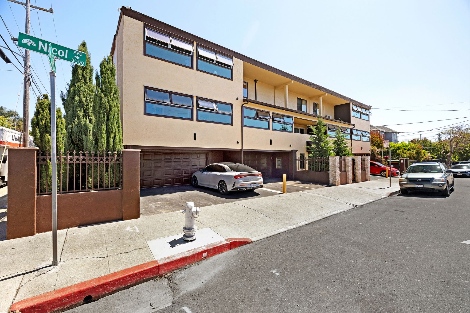 Exterior and garage parking at 3000 Nicol Avenue