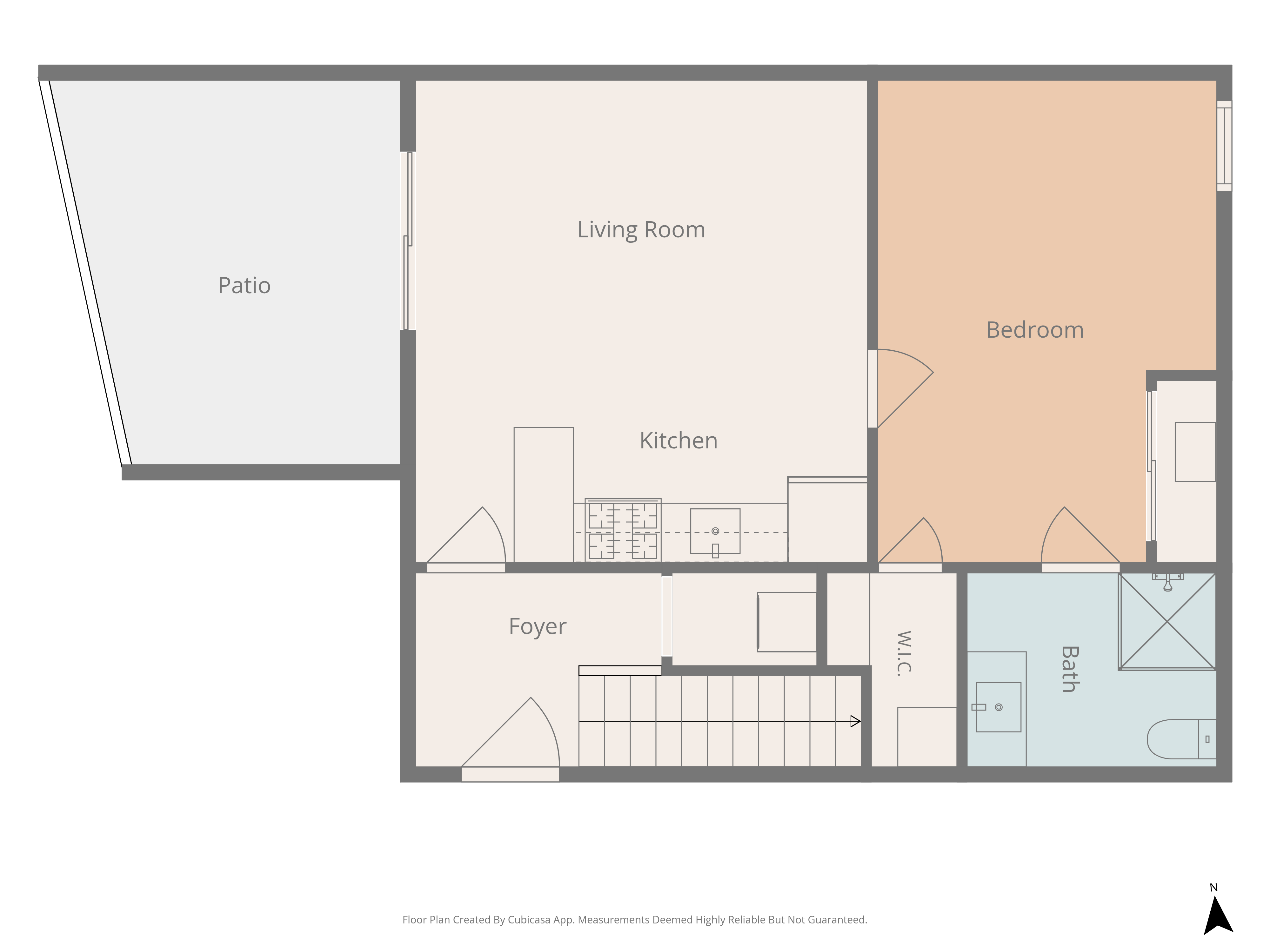 Apartment floor plan at 2335 Market Street