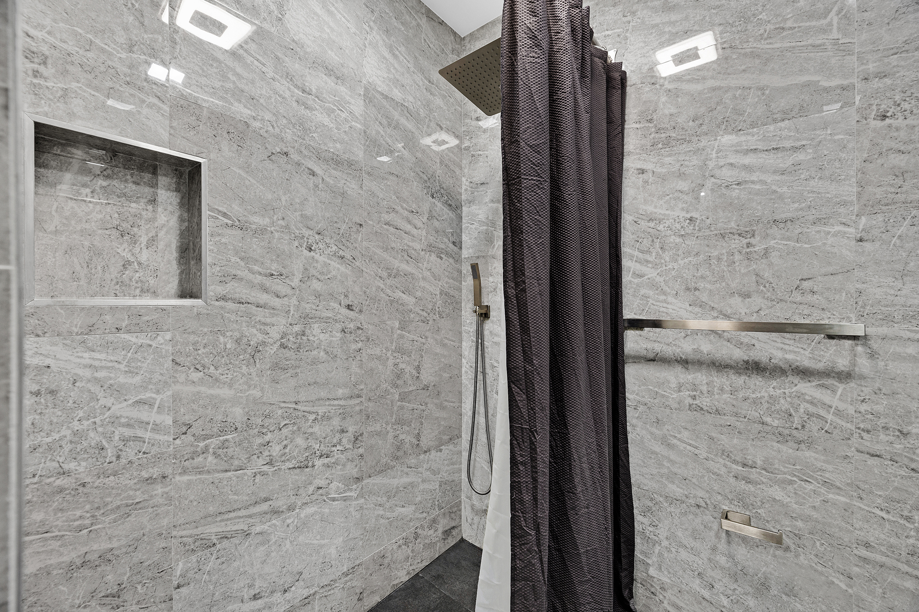 Tiled shower