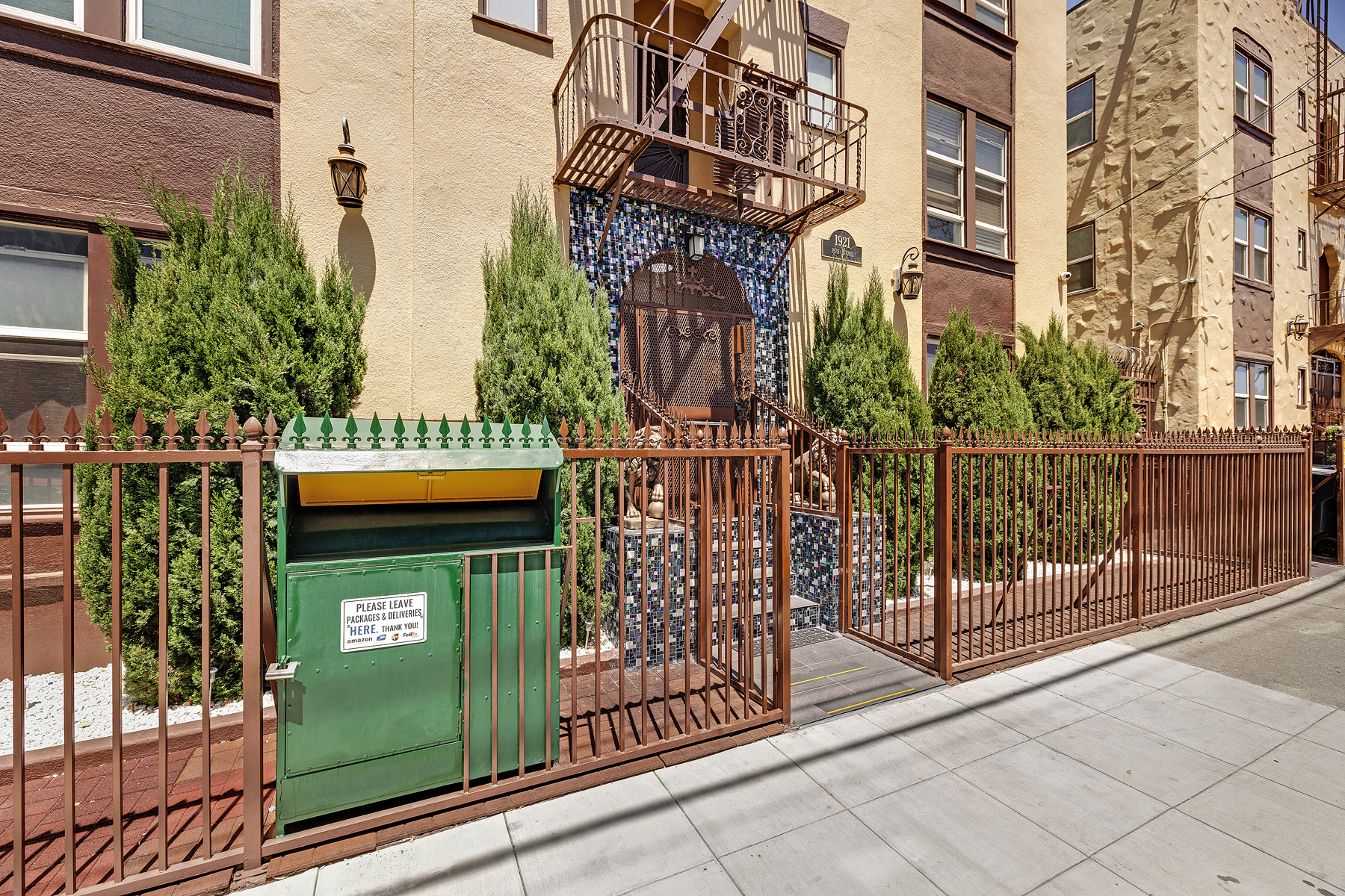 1921 26th Avenue perimeter fence and package drop