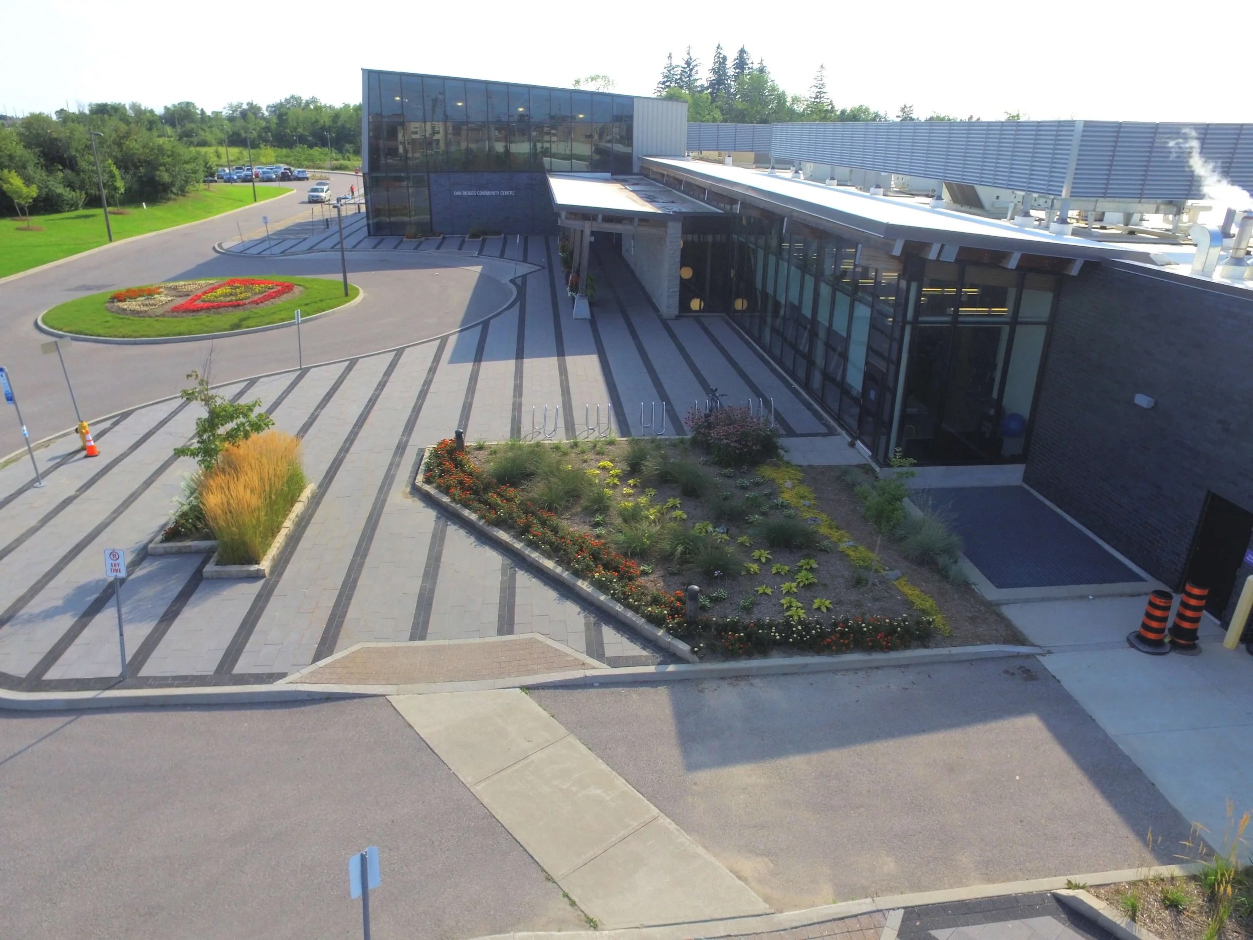 Oak Ridges Community Centre aerial view in Richmond Hill Ontario
