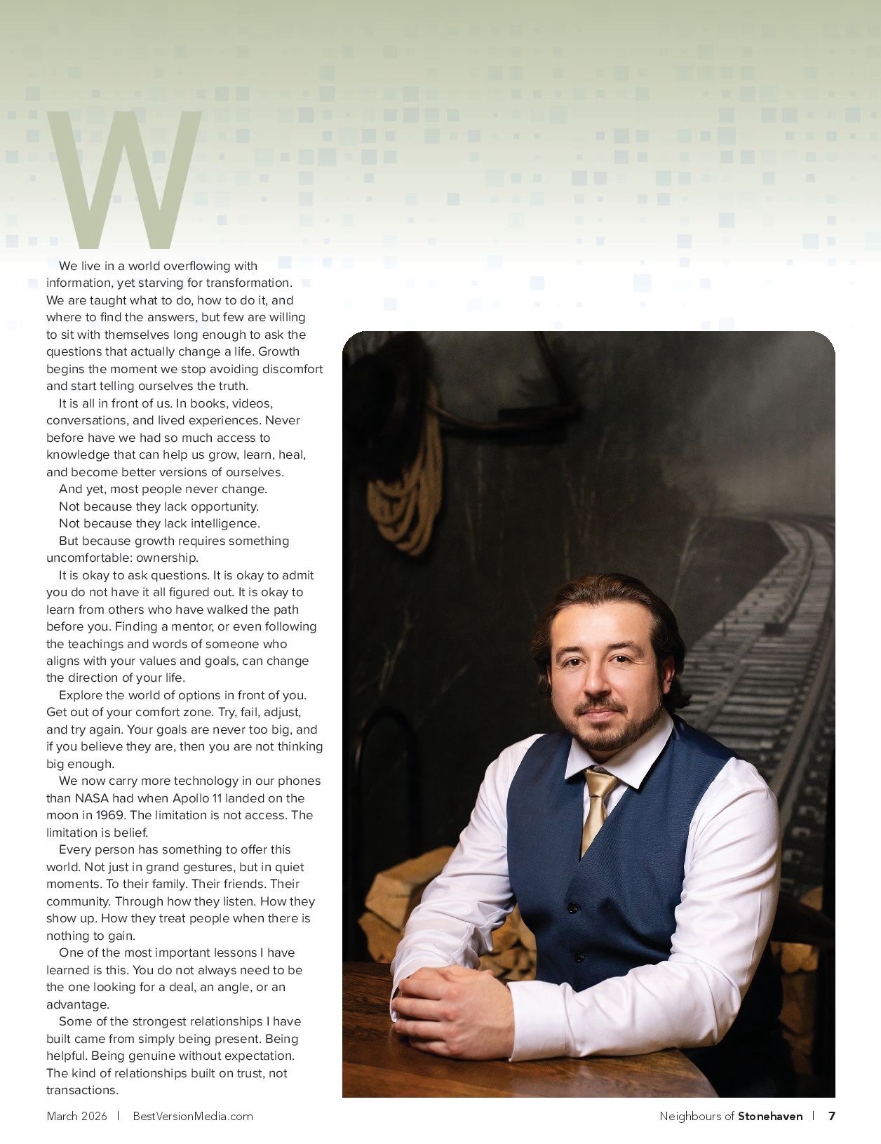 Jonathan Colford local publication article feature