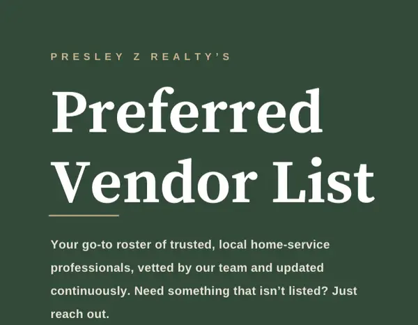 feature image of Preferred Vendor List- Serra Mesa