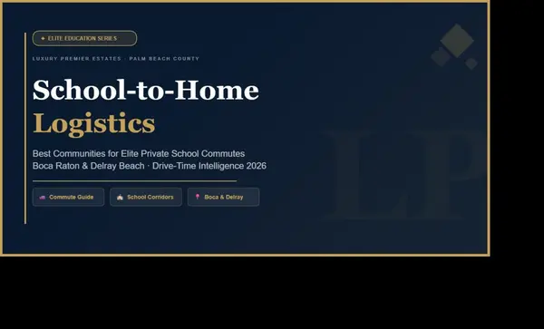 School-to-Home Logistics: The Best Boca Raton & Delray Beach Communities for Elite Private School Commutes