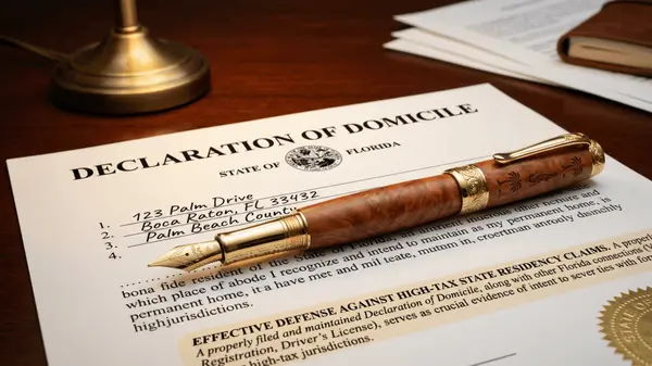 The 183-Day Rule vs. The Declaration of Domicile: Proving Your Primary Residence to Out-of-State Tax Authorities,Bryan Bergstein