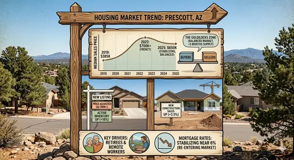 feature image of THE BIG REBALANCE: Prescott, Prescott Valley, and surrounding areas real estate market. WHAT YOU NEED TO KNOW!