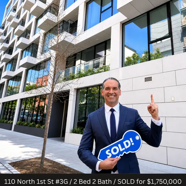 110 North 1st St #3G / 2 Bed 2 Bath / SOLD for $1,750,000 NY NYC real estate sell