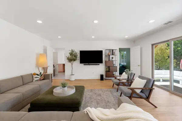 Staged living room in a Long Beach home