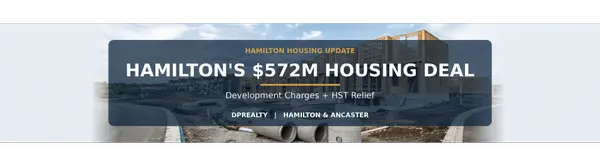 Hamilton’s $572 Million Housing Deal: What the Development Charge Plan Means for Buyers