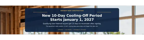 Ontario New-Build Agreement Forms Are Changing in 2027. Check your sign date!