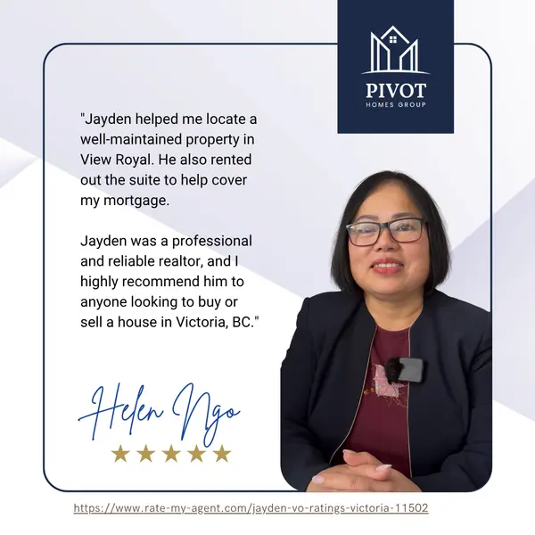feature image of From Out-of-Province to Peace of Mind: Helen’s Real Estate Journey in Victoria with Pivot Homes Group
