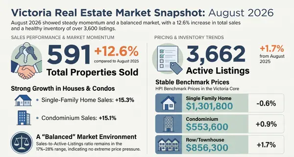 feature image of Late-Summer Surge: Victoria Real Estate Transactions Hit Five-Year High
