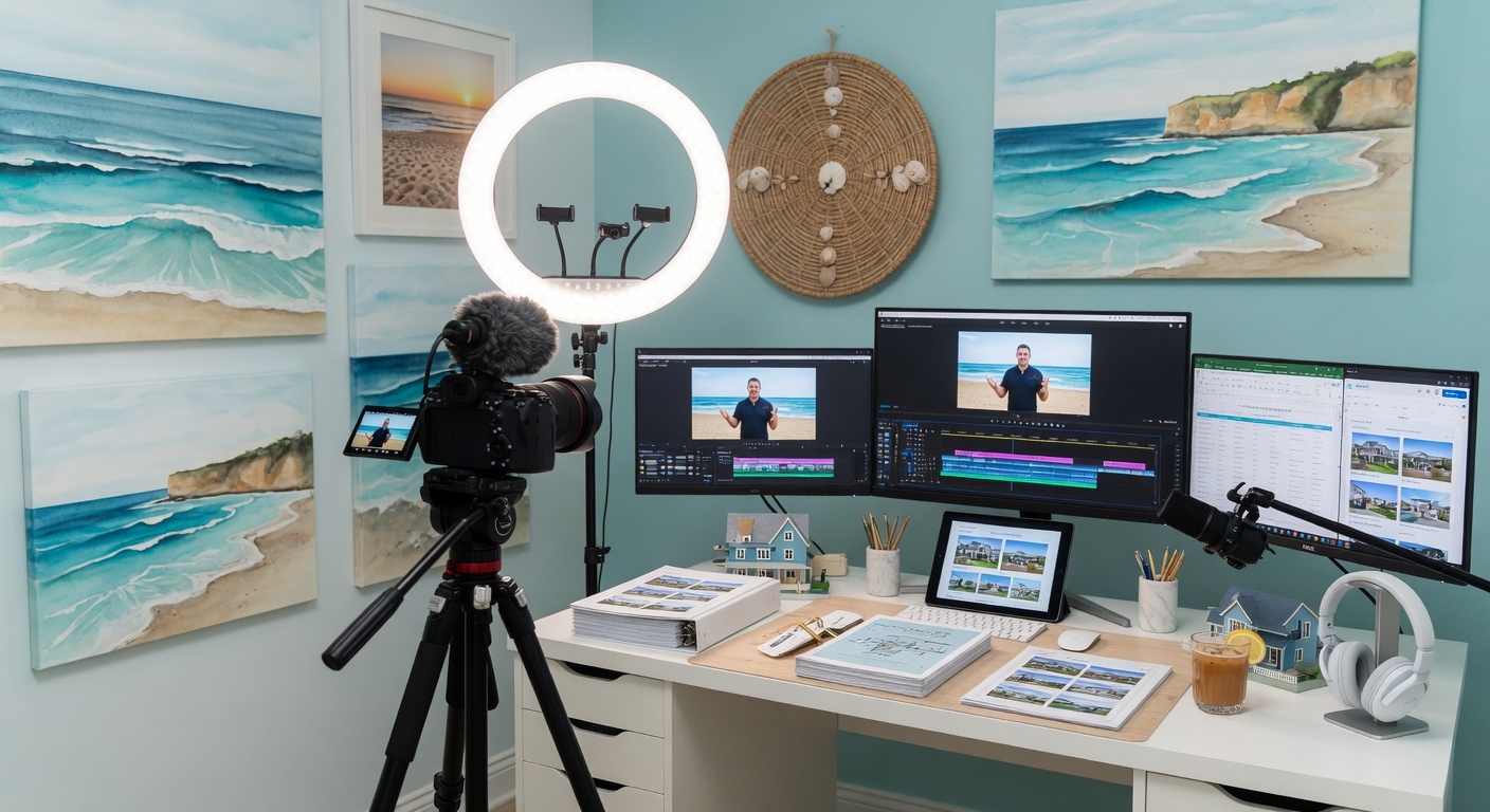 Content creation setup for YouTube videos
