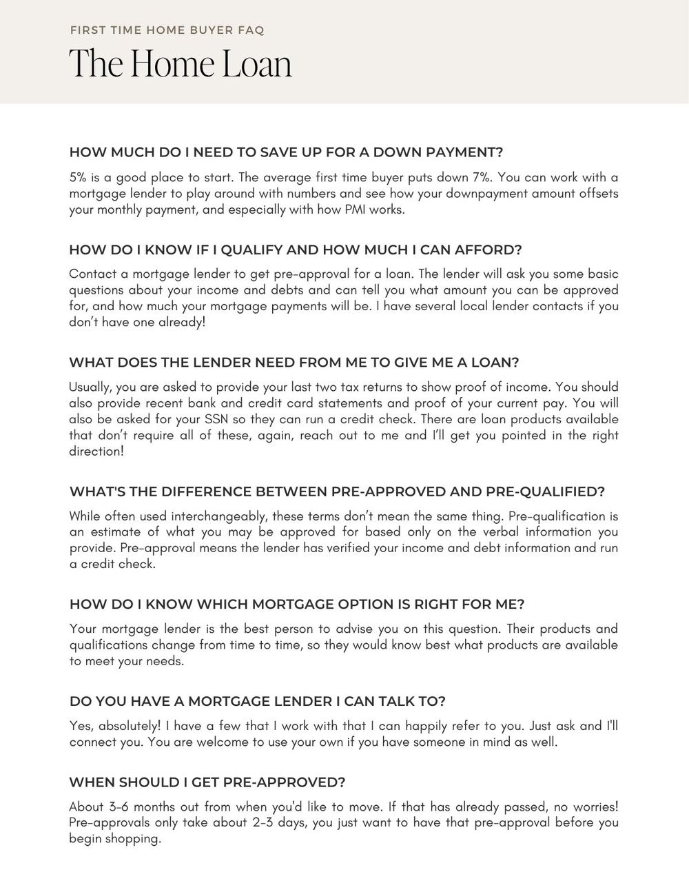 Belfiore & Co Home Buyer Guide page 29
