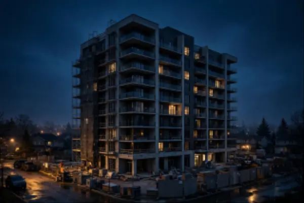 An 86% finished condo project just hit receivership