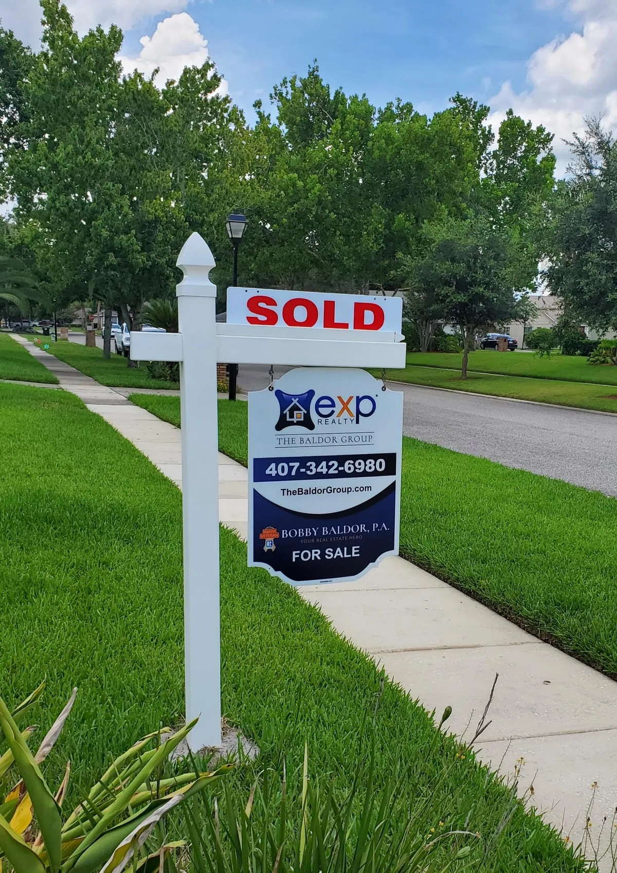 Sold sign
