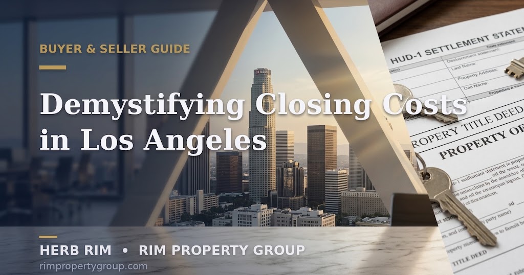 Closing costs Los Angeles buyers and sellers breakdown