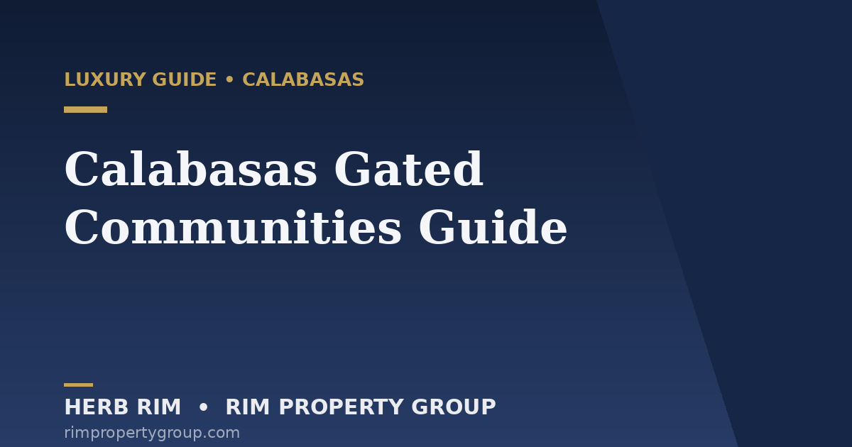 Calabasas gated communities guide The Oaks El Prado