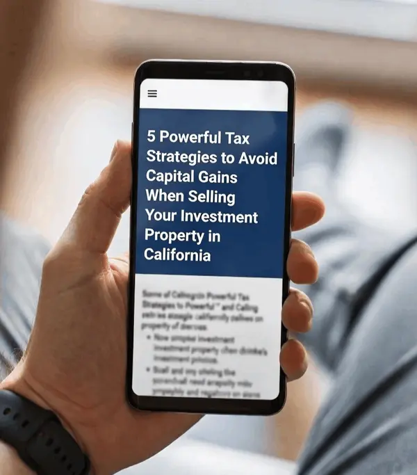 5 Powerful Tax Strategies to Avoid Capital Gains When Selling Your Investment Property in California,Herb Rim