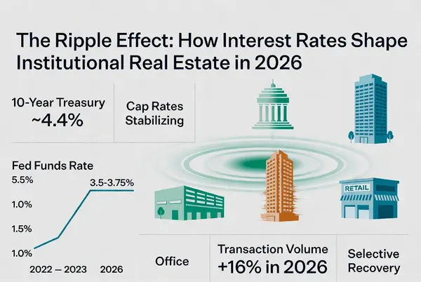 The Ripple Effect: How Interest Rates Shape Institutional Real Estate in 2026