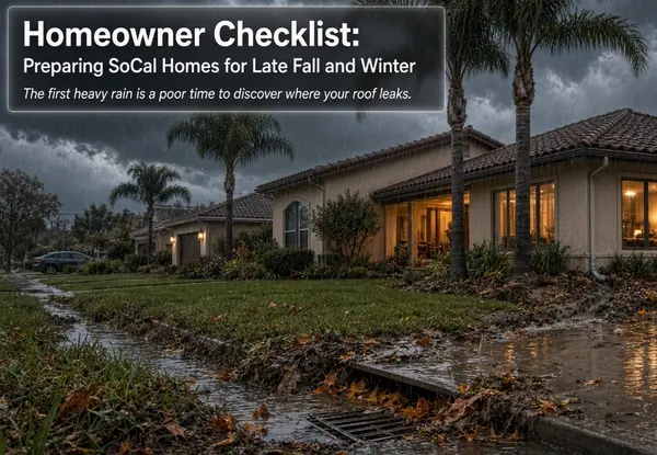 Preparing SoCal Homes for Late Fall and Winter