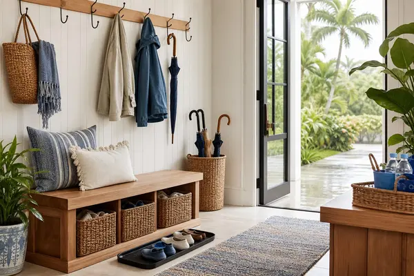 Rainy-Season Entryway Ideas for Miami Homes: A Better Drop Zone for Shoes, Umbrellas, and Storm Supplies