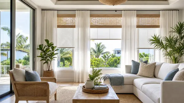 feature image of Miami Window Treatment Ideas That Keep Your Home Cooler, Brighter, and More Private