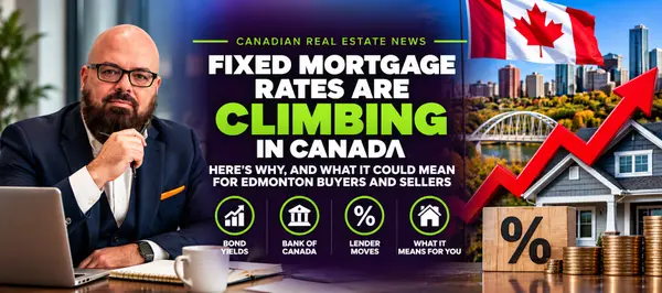 feature image of Fixed Mortgage Rates Are Climbing in Canada. Here’s Why, and What It Could Mean for Edmonton Buyers and Sellers