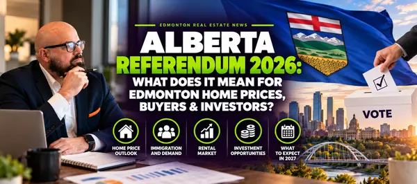 feature image of Alberta Referendum 2026: What Does It Mean for Edmonton Home Prices, Buyers &amp; Investors?