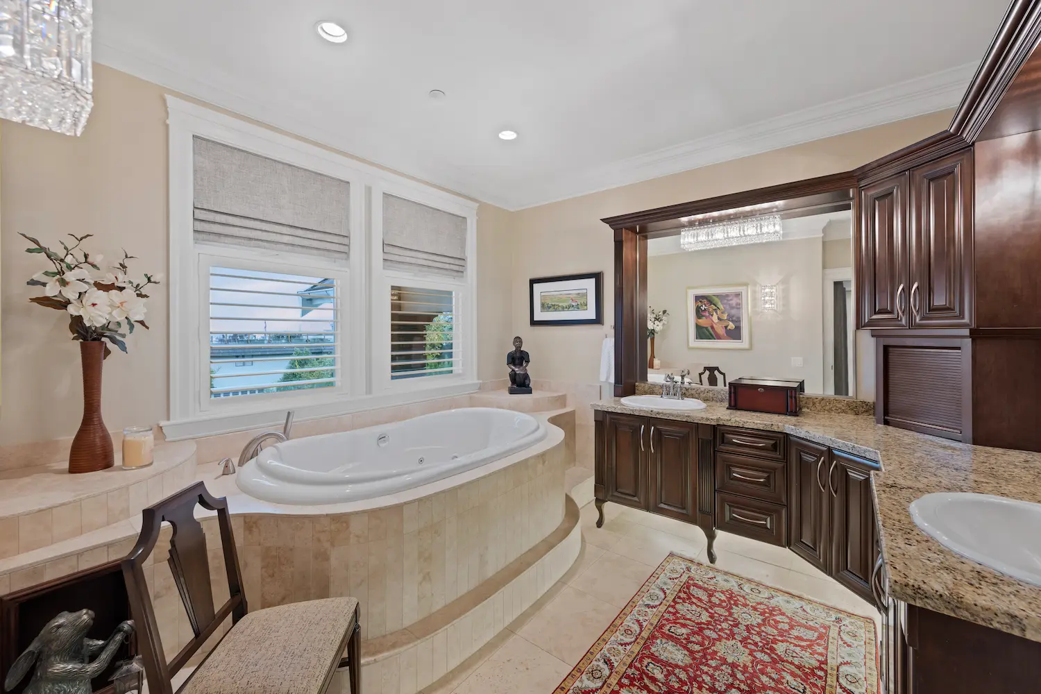 ensuite bathroom offers a spa like escape