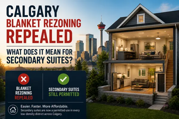 Calgary Repealed Blanket Rezoning: What It Means for Secondary Suites