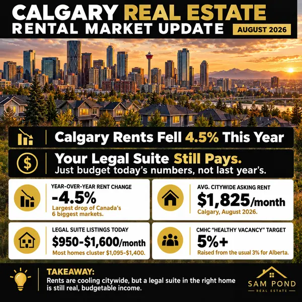 feature image of Calgary Rents Are Falling: Does Your Legal Suite Still Cover the Mortgage?