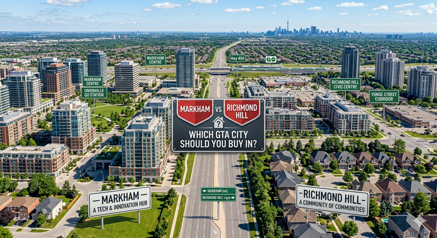 Markham vs Richmond Hill — 
Which GTA City Should You Buy In?