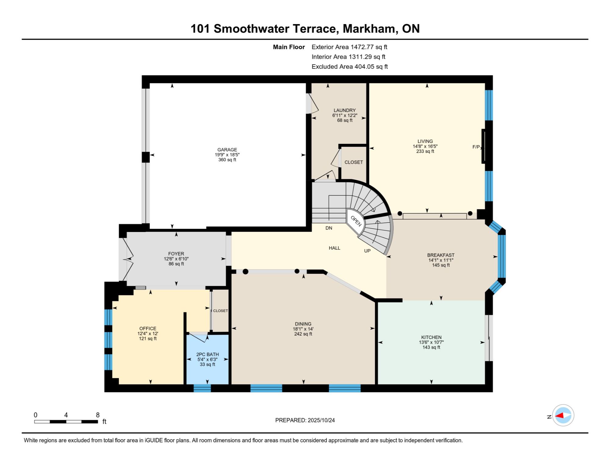 Main Floor Plan — 24 Juniper Crescent