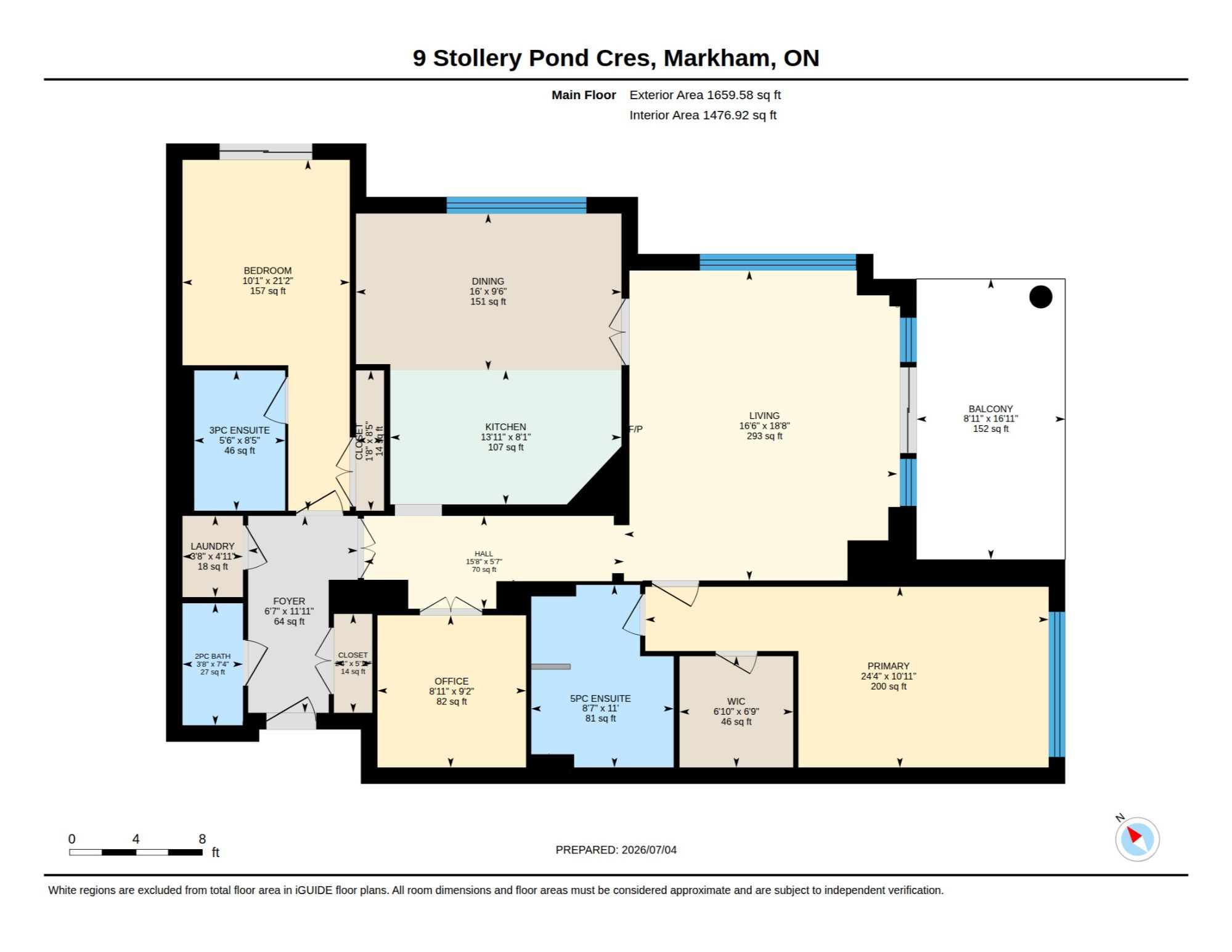 Floor Plan — 9 Stollery Pond Crescent #203