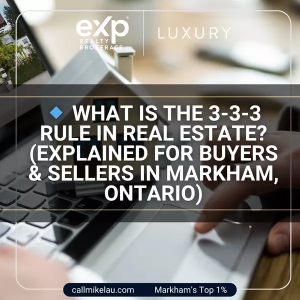 What Is the 3-3-3 Rule in Real Estate? (Explained for Buyers & Sellers in Markham, Ontario)