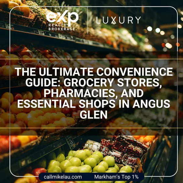 The Ultimate Convenience Guide: Grocery Stores, Pharmacies, and Essential Shops in Angus Glen