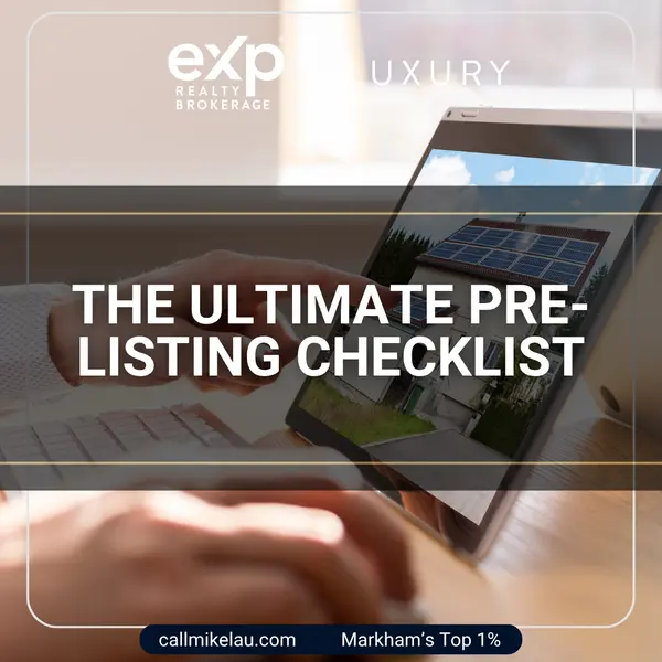 The Ultimate Pre-Listing Checklist,Michael Lau