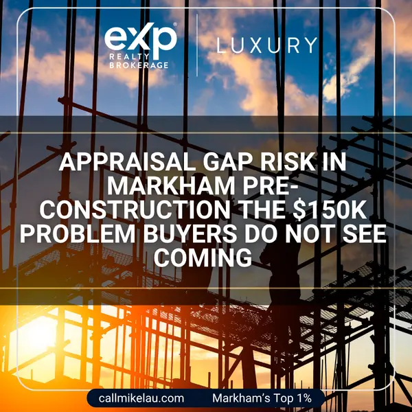 Appraisal Gap Risk in Markham Pre-Construction The $150K Problem Buyers Do Not See Coming,Michael Lau