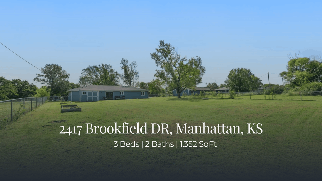 big backyard house for sale in manhattan kansas