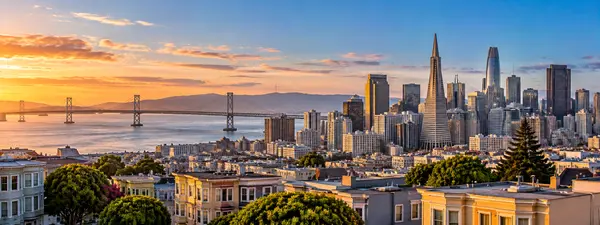 San Francisco Skyline at Sunset