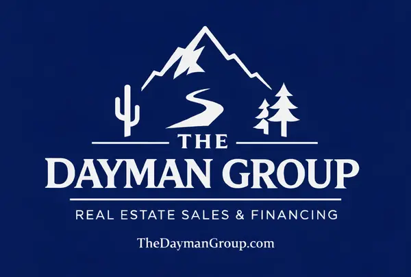 The Dayman Group Logo with TheDaymanGroup.com - All White #2