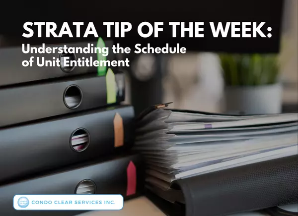 Strata Tip of the Week - Understanding the Schedule of Unit Entitlement