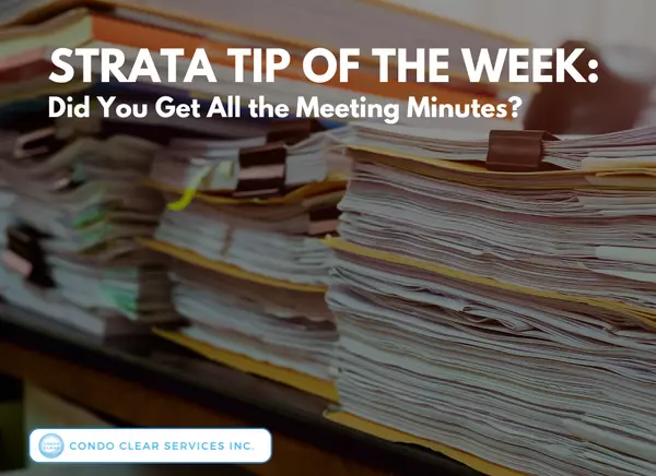 Strata Tip of the Week - Did You Get All the Meeting Minutes?
