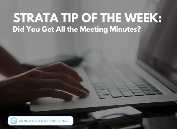 Strata Tip of the Week – Did You Get All the Meeting Minutes?