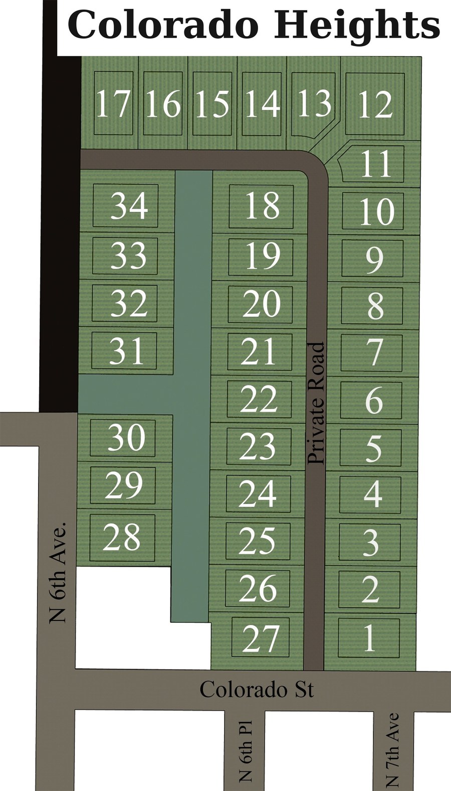 Colorado Heights site plan, Sturgeon Bay, Wisconsin