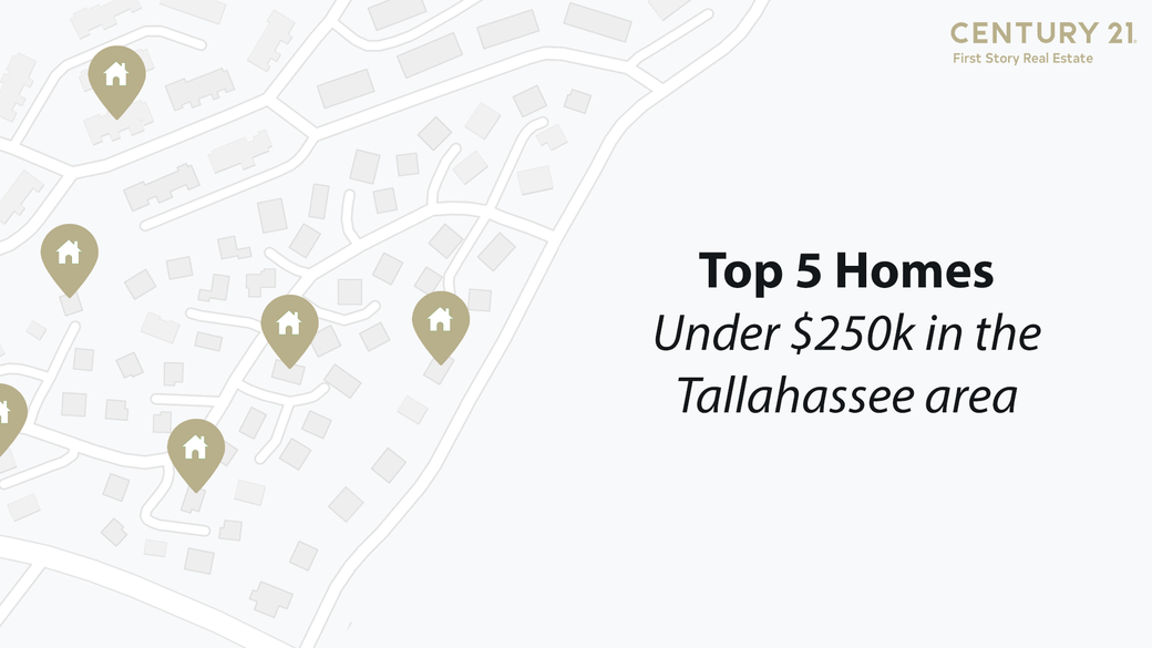 Top 5 Homes Under $250k In the Tallahassee area