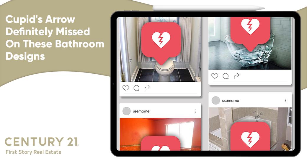 Cupid's Arrow Definitely Missed On These Bathroom Designs
