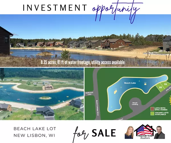 Waterfront vacant land in New Lisbon, WI! ,Freedom Team