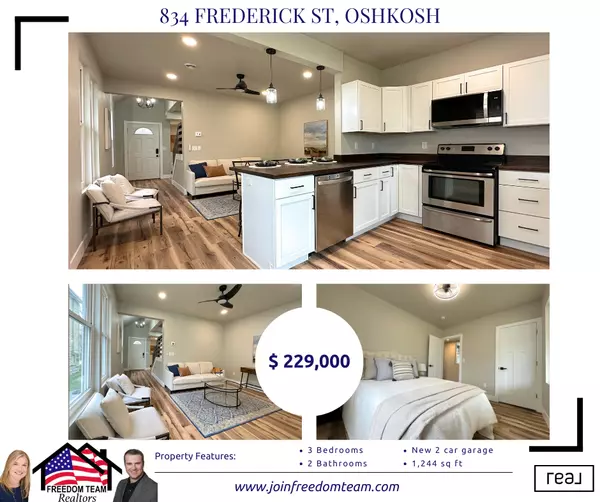 Reach out to see it today - 834 Frederick St, Oshkosh,Freedom Team